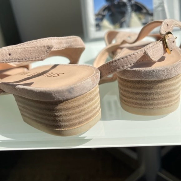 Stuart Weitzman Size 7 Suede Sandals, light pink - Worn once - Picture 10 of 10